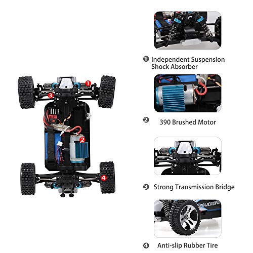 Goolsky Wltoys A959 RC Coche 1/18 Escala 1:18 2.4G 4WD RTR Calesa Off-Road Goolsky Wltoys A959 RC Coche 1/18 Escala 1:18 2.4G 4WD RTR Calesa Off-Road