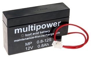 Gopacks Batería de plomo y gel Multipower MP08-12 JST, conector MP0.8-12S, 12 V, 0,8 PB, tecnología AGM, Bosch EKG 501 N/NV EKG Cardiette Start 100/200 NP0.8-12 Gopacks Batería de plomo y gel Multipower MP08-12 JST, conector MP0.8-12S, 12 V, 0,8 PB, tecnología AGM, Bosch EKG 501 N/NV EKG Cardiette Start 100/200 NP0.8-12