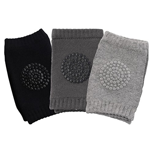 GOPOWD 3 Pares de Rodillera para Bebé Niños Niñas con Antideslizante Goma para 6 a 24 Meses GOPOWD 3 Pares de Rodillera para Bebé Niños Niñas con Antideslizante Goma para 6 a 24 Meses