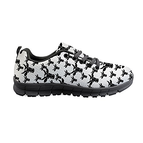 Gopumchy - Zapatillas de Deporte para Mujer, con Cabeza de Toro, Suela Negra, Transpirables, Modernas, para Ocio, Correr, Fitness, Gimnasio, IR de Compras, Color, Talla 38 EU Gopumchy - Zapatillas de Deporte para Mujer, con Cabeza de Toro, Suela Negra, Transpirables, Modernas, para Ocio, Correr, Fitness, Gimnasio, IR de Compras, Color, Talla 38 EU