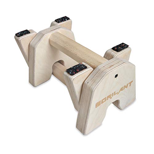 Gorilant - Soporte para Flexiones, Manijas Push Up, Madera Haya, 23CM Entrenamiento en Parque, Crossfit, Fitness Gorilant - Soporte para Flexiones, Manijas Push Up, Madera Haya, 23CM Entrenamiento en Parque, Crossfit, Fitness