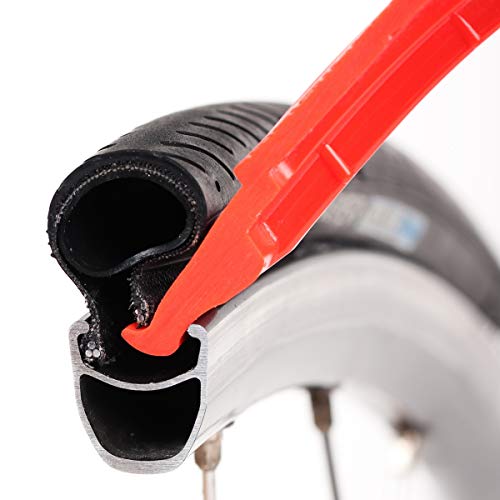 Gorilla Force | Palancas para neumáticos de bicicleta ultrafuertes | Rojo lava | Paquete de 2 Gorilla Force | Palancas para neumáticos de bicicleta ultrafuertes | Rojo lava | Paquete de 2