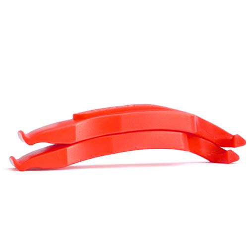 Gorilla Force | Palancas para neumáticos de bicicleta ultrafuertes | Rojo lava | Paquete de 2 Gorilla Force | Palancas para neumáticos de bicicleta ultrafuertes | Rojo lava | Paquete de 2