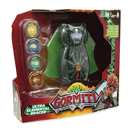 Gormiti- Serie 2, Roleplay, Brazalete Elemental para invocar a los Lords. 4 Tokens incluidos
