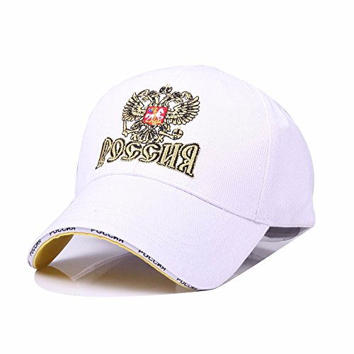 Gorra De Beisbol Gorra De Bordado De Alas Doradas De Algodón Gorra De Béisbol Al Aire Libre Gorra Deportiva De Moda Gorra De Golf De Ocio 54-62Cm Blanco