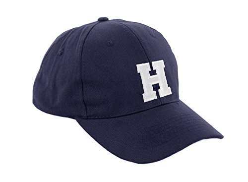 Gorra de béisbol infantil, diseño con letras A-Z, unisex, color azul marino multicolor H Regular