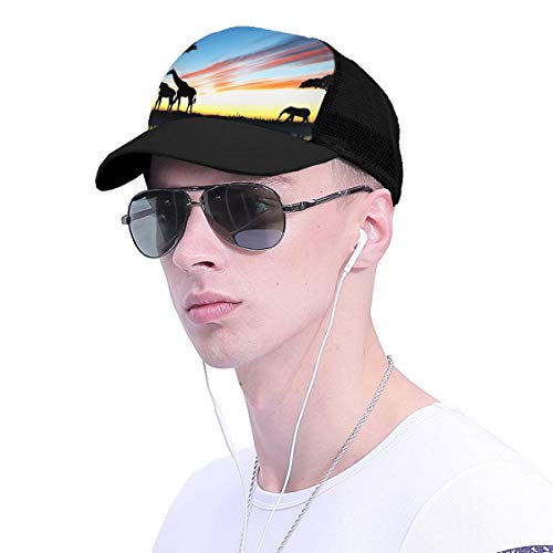 Gorra de béisbol Unisex con Silueta de Elefante y Jirafa, Unisex, para Hombres y Mujeres, niños y niñas, Ajustable, con impresión 3D, para Deporte, Golf, Paraguas al Aire Libre, Color Negro Gorra de béisbol Unisex con Silueta de Elefante y Jirafa, Unisex, para Hombres y Mujeres, niños y niñas, Ajustable, con impresión 3D, para Deporte, Golf, Paraguas al Aire Libre, Color Negro