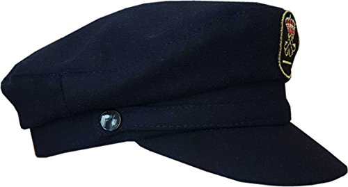 Gorra Lisa Fieltro Marinera Patrón de Embarcación de Recreo (per) (58 (59 cm,)) Gorra Lisa Fieltro Marinera Patrón de Embarcación de Recreo (per) (58 (59 cm,))