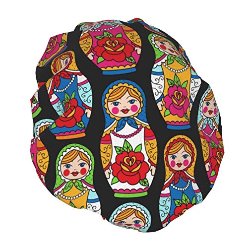 Gorro de baño elástico suave y resistente al agua con diseño de muñecas rusas Gorro de baño elástico suave y resistente al agua con diseño de muñecas rusas