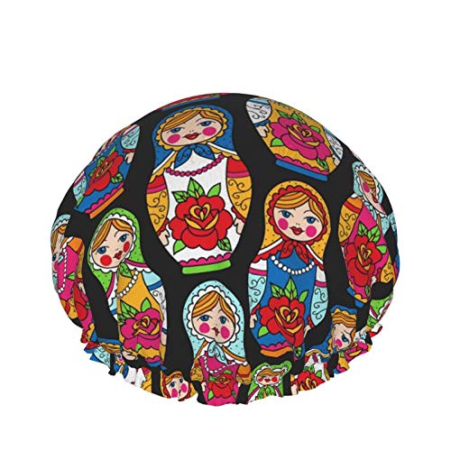 Gorro de baño elástico suave y resistente al agua con diseño de muñecas rusas Gorro de baño elástico suave y resistente al agua con diseño de muñecas rusas