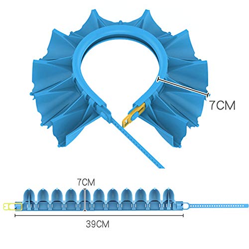 Gorro de ducha para bebés,3 piezas Sombreros Gorras de baño para bebés Gorro de champú ajustable Impermeable Visera de ducha segura Sombrero suave para niños pequeños bebés niños