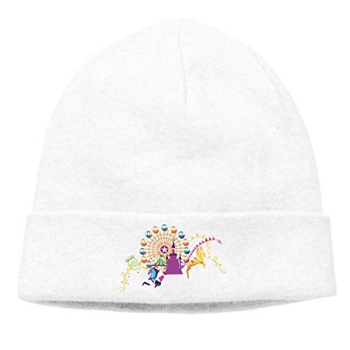 Gorros de Punto Rueda de la Fortuna de la compañía acrobática Gorro Slouch Beanie de Fino para Hombres Mujeres Sombrero de Invierno de Punto Gorro