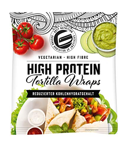 Got7 Nutrition High Protein Tortilla Wraps – Vegetario – Alta Fibre – Reducción de contenido de hidratos de carbono (6 Wraps) 280 g Got7 Nutrition High Protein Tortilla Wraps – Vegetario – Alta Fibre – Reducción de contenido de hidratos de carbono (6 Wraps) 280 g