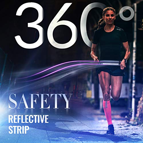 GothicBride riñonera Running Deportiva Impermeable Bolsillos con Cierre Cremallera Tiras Reflectante (Negro) GothicBride riñonera Running Deportiva Impermeable Bolsillos con Cierre Cremallera Tiras Reflectante (Negro)