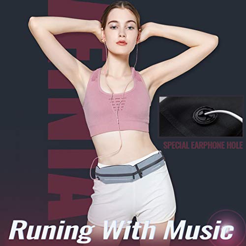 GothicBride riñonera Running Deportiva Impermeable Bolsillos con Cierre Cremallera Tiras Reflectante (Negro) GothicBride riñonera Running Deportiva Impermeable Bolsillos con Cierre Cremallera Tiras Reflectante (Negro)