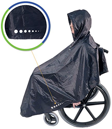 GOTITA – Poncho Impermeable para Silla de Ruedas – Chubasquero Universal – Capa de Lluvia para Silla de Ruedas fácil de Usar. Poncho de diseño Italiano (Azul Marino) GOTITA – Poncho Impermeable para Silla de Ruedas – Chubasquero Universal – Capa de Lluvia para Silla de Ruedas fácil de Usar. Poncho de diseño Italiano (Azul Marino)