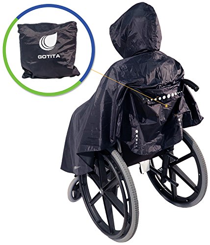 GOTITA – Poncho Impermeable para Silla de Ruedas – Chubasquero Universal – Capa de Lluvia para Silla de Ruedas fácil de Usar. Poncho de diseño Italiano (Azul Marino) GOTITA – Poncho Impermeable para Silla de Ruedas – Chubasquero Universal – Capa de Lluvia para Silla de Ruedas fácil de Usar. Poncho de diseño Italiano (Azul Marino)