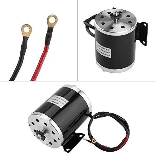 GOTOTOP 500W Motor Patinete Electrico DC 24V Eléctrico Motor Cepillado con Soporte para DIY Scooter Eléctrico E Bicicleta Go-Kart