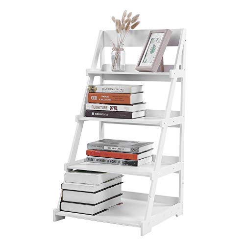 GOTOTOP Estantería Trapezoidal de Almacenamiento y Organización de Madera-Plástico de 4 Niveles Escalera Tipo Soporte de Planta Muebles para el Hogar GOTOTOP Estantería Trapezoidal de Almacenamiento y Organización de Madera-Plástico de 4 Niveles Escalera Tipo Soporte de Planta Muebles para el Hogar