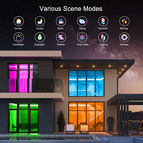 Govee Tiras LED RGBIC Dreamcolor 5m, IC Incorporada con APP Multicolor, Luces LED Flexible para Habitación, Bar, Fiesta