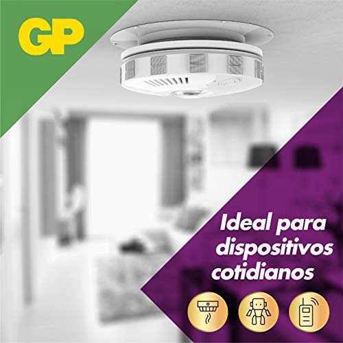 GP - Pack de 4 Pilas 9V alcalinas (MN1604 / 6LR61) - Duración y Rendimiento excepcional - 9 Voltios / PP3 / 6LR61 / MN1604 GP - Pack de 4 Pilas 9V alcalinas (MN1604 / 6LR61) - Duración y Rendimiento excepcional - 9 Voltios / PP3 / 6LR61 / MN1604