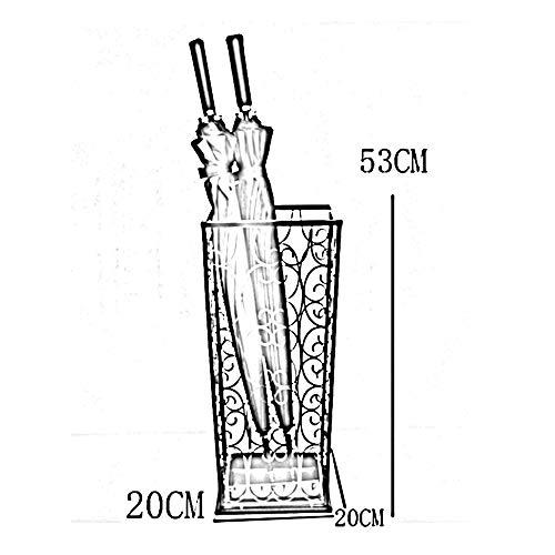 GQY Sombrilla/Compartimento de Almacenamiento/para el hogar/para Hotel/para Oficina/para Oficina Sombrilla para Uso Profesional/de Hierro/paragüero Creativo/paragüero (Color : B)