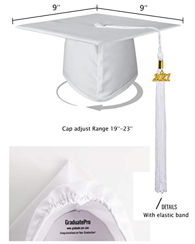 GraduatePro Graduación Toga y Birrete Universidad Bachillerato 2020 Adulto Disfraz Regalo Unisex Mujer Hombre 12 Colores GraduatePro Graduación Toga y Birrete Universidad Bachillerato 2020 Adulto Disfraz Regalo Unisex Mujer Hombre 12 Colores
