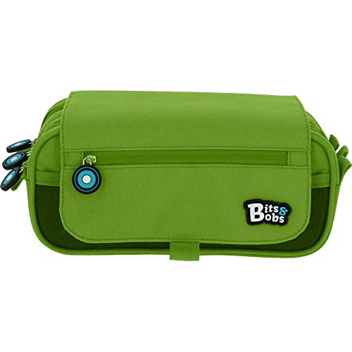 Grafoplás Bits & Bobs, Estuche Escolar 3 Compartimentos con Solapa, 23 cm, Verde Grafoplás Bits & Bobs, Estuche Escolar 3 Compartimentos con Solapa, 23 cm, Verde