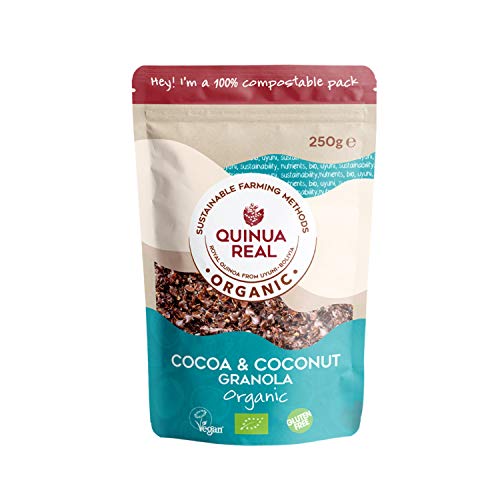 Granola de quinoa real con cacao y coco sin gluten BIO - Quinua Real - 250g Granola de quinoa real con cacao y coco sin gluten BIO - Quinua Real - 250g