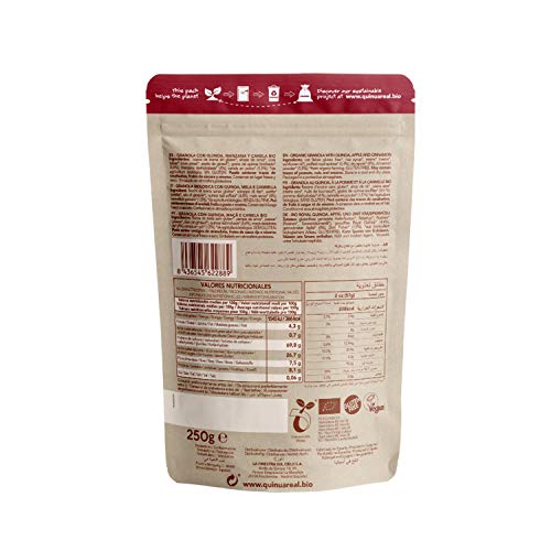 Granola de quinoa real con manzana y canela sin gluten BIO - Quinua Real - 250g Granola de quinoa real con manzana y canela sin gluten BIO - Quinua Real - 250g
