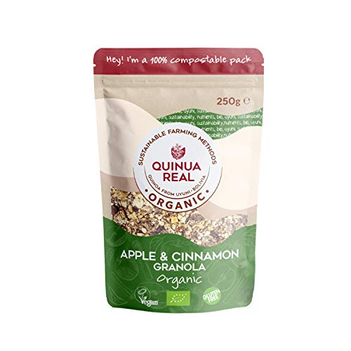 Granola de quinoa real con manzana y canela sin gluten BIO - Quinua Real - 250g Granola de quinoa real con manzana y canela sin gluten BIO - Quinua Real - 250g
