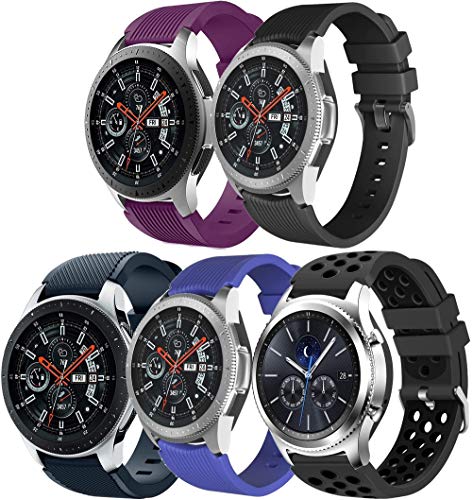 Gransho Bandas de Repuesto 22mm, Reloj Correa de Silicona Suave Correas Pulseras Correa Deportiva Pulsera (22mm, 5PCS A) Gransho Bandas de Repuesto 22mm, Reloj Correa de Silicona Suave Correas Pulseras Correa Deportiva Pulsera (22mm, 5PCS A)