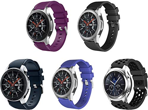 Gransho Bandas de Repuesto 22mm, Reloj Correa de Silicona Suave Correas Pulseras Correa Deportiva Pulsera (22mm, 5PCS A) Gransho Bandas de Repuesto 22mm, Reloj Correa de Silicona Suave Correas Pulseras Correa Deportiva Pulsera (22mm, 5PCS A)