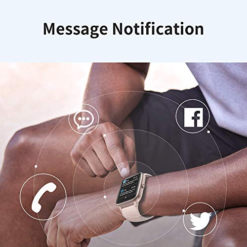 GRDE Smartwatch, Reloj Inteligente Impermeable IP68 con Monitor de Sueño Pulsómetro Podómetro Caloría GPS para Deporte, Smartwatch Reloj Inteligente Mujer Niños Despertador para Android iPhone-Rosa