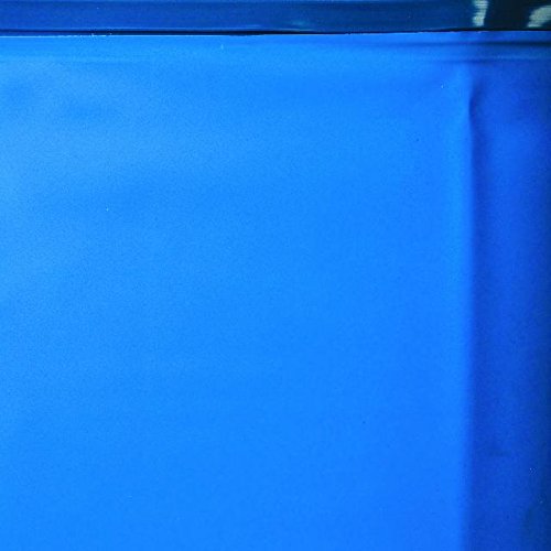 Gre KITPROV503W Sicilia-Piscina Elevada Ovalada, Aspecto, 500 x 300 x 120 cm, Azul, Madera