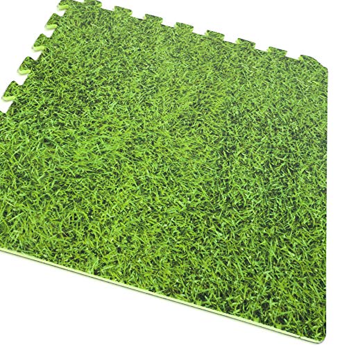 Gre MPF509GR - Protector de Suelo para Piscina, 9 piezas, Imitación Hierba, 8 mm de Grosor Gre MPF509GR - Protector de Suelo para Piscina, 9 piezas, Imitación Hierba, 8 mm de Grosor