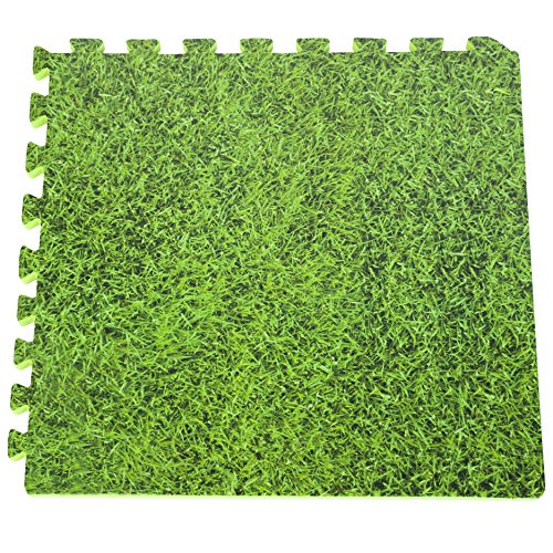 Gre MPF509GR - Protector de Suelo para Piscina, 9 piezas, Imitación Hierba, 8 mm de Grosor Gre MPF509GR - Protector de Suelo para Piscina, 9 piezas, Imitación Hierba, 8 mm de Grosor