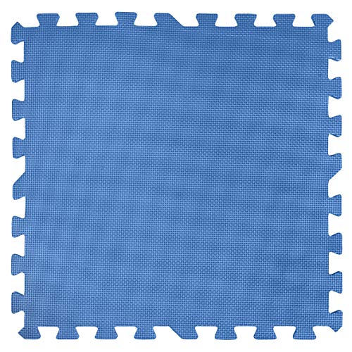 Gre MPF509P Protector de Suelo para Piscina, 9 Piezas, 8 mm de Grosor, Azul