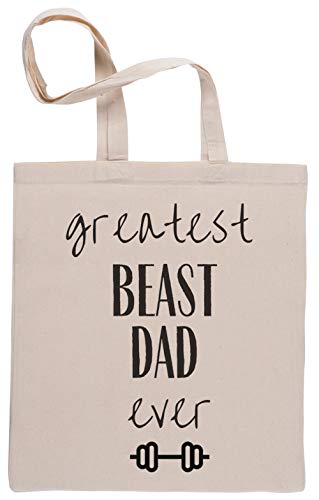 Greatest Beast Dad Ever Bolsa De Compras Shopping Bag Beige Greatest Beast Dad Ever Bolsa De Compras Shopping Bag Beige