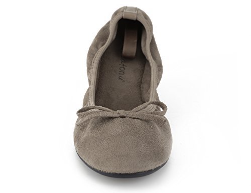 Greatonu Bailarinas Punta Redonda Plana Taupe Diseña Casual para Boda con Lazo en el Empeie para Mujer Talla 37 EU Greatonu Bailarinas Punta Redonda Plana Taupe Diseña Casual para Boda con Lazo en el Empeie para Mujer Talla 37 EU