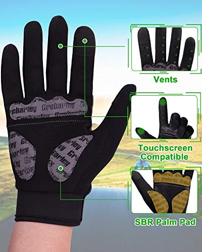 Grebarley Guantes de Ciclismo Bicicleta Montaña-Acolchados Bicicleta de Carretera de Hombres Mujeres Antideslizante Pantalla Táctil (L) Grebarley Guantes de Ciclismo Bicicleta Montaña-Acolchados Bicicleta de Carretera de Hombres Mujeres Antideslizante Pantalla Táctil (L)