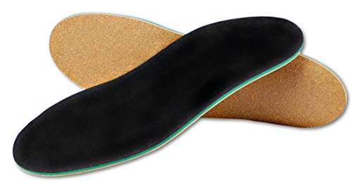 Green-Feet - Plantillas ortopédicas para pie descendido, pie plano, pie normal y pie cavo con soporte para pie transverso y almohadilla de amortiguación para sus pies, fabricado a mano en Alemania, color negro, talla 38 Green-Feet - Plantillas ortopédicas para pie descendido, pie plano, pie normal y pie cavo con soporte para pie transverso y almohadilla de amortiguación para sus pies, fabricado a mano en Alemania, color negro, talla 38