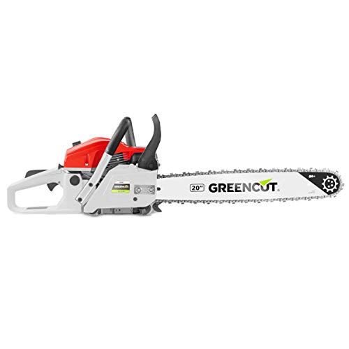 Greencut GS620X - Motosierra de gasolina, 62cc - 3,8cv, espada de 20 Greencut GS620X - Motosierra de gasolina, 62cc - 3,8cv, espada de 20