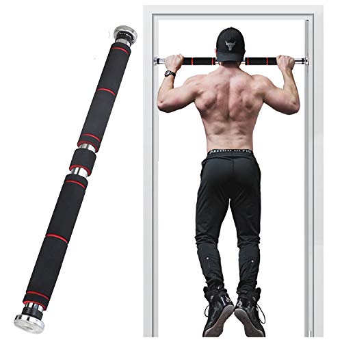 GREFIC Puerta Barra Dominadas, Ajustable 60-90 CM Pull Up Bars, 180KG de Carga Máxima Barra de Dominadas Pared, Fitness Musculacion Deporte en Casa, Abdominales Sit Up Barra, Casa Gimnasio Ejercicio GREFIC Puerta Barra Dominadas, Ajustable 60-90 CM Pull Up Bars, 180KG de Carga Máxima Barra de Dominadas Pared, Fitness Musculacion Deporte en Casa, Abdominales Sit Up Barra, Casa Gimnasio Ejercicio