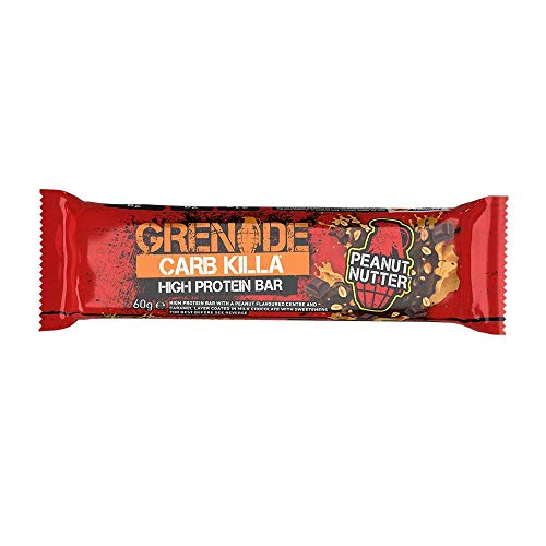 Grenade Carb Killa High Protein and Low Carb Barra Sabor Peanut Nutter - 12 Unidades