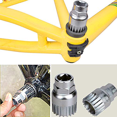 Gresunny 4pcs Herramientas de Reparación de Bicicletas Kit de Herramienta de Cadena de Bici Remover de Cadena + Remover de Cordal + Remover de Rueda Libre + Remover de biela para Ciclismo MTB Gresunny 4pcs Herramientas de Reparación de Bicicletas Kit de Herramienta de Cadena de Bici Remover de Cadena + Remover de Cordal + Remover de Rueda Libre + Remover de biela para Ciclismo MTB
