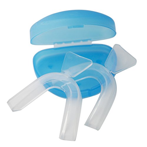 Grinigh Bandejas de boca Termoplásticas Personalizadas para Blanqueamiento dental-Goma blanqueadora moldeable-Protector bucal de dientes 1 par(1 superior y 1 inferior) con 1 estuche de retención Grinigh Bandejas de boca Termoplásticas Personalizadas para Blanqueamiento dental-Goma blanqueadora moldeable-Protector bucal de dientes 1 par(1 superior y 1 inferior) con 1 estuche de retención