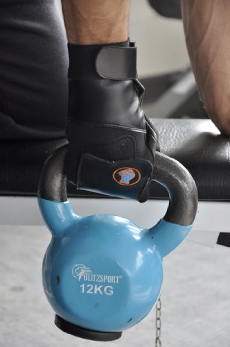 Gripeeze Manopla sin dedos con correa de velcro para terapia física, rehabilitación y equipo de ejercicio, tamaño mediano, color negro Gripeeze Manopla sin dedos con correa de velcro para terapia física, rehabilitación y equipo de ejercicio, tamaño mediano, color negro