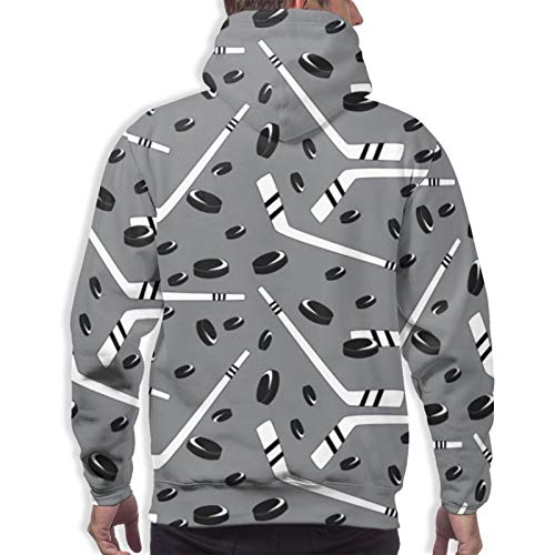 Gris Hockey Unisex Ligero Realista 3D Impresión Digital Sudadera con Capucha Sudadera con Capucha Jerseys Manga Larga Atlético Casual Camisas activas, XXL Gris Hockey Unisex Ligero Realista 3D Impresión Digital Sudadera con Capucha Sudadera con Capucha Jerseys Manga Larga Atlético Casual Camisas activas, XXL