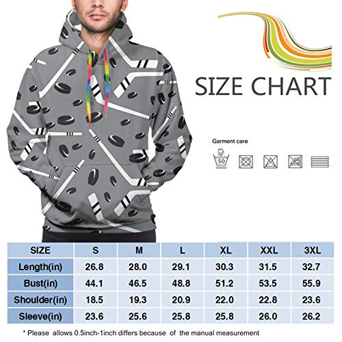 Gris Hockey Unisex Ligero Realista 3D Impresión Digital Sudadera con Capucha Sudadera con Capucha Jerseys Manga Larga Atlético Casual Camisas activas, XXL Gris Hockey Unisex Ligero Realista 3D Impresión Digital Sudadera con Capucha Sudadera con Capucha Jerseys Manga Larga Atlético Casual Camisas activas, XXL